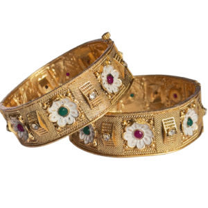 Premium Gold Coated Bangles (Adjustable Size)