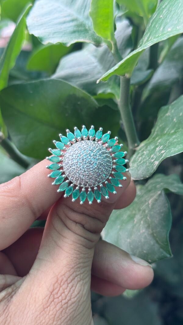 Anti-Tarnish Crystal Ring (Adjustable Size) - Image 3