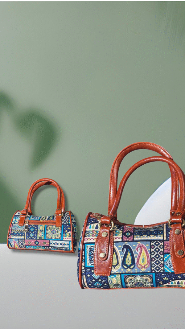 Multicolor Patchwork Print Handbag 👜